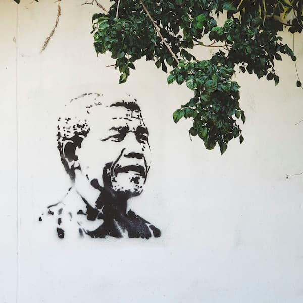 Photo d'un graffiti de Nelson Mandela